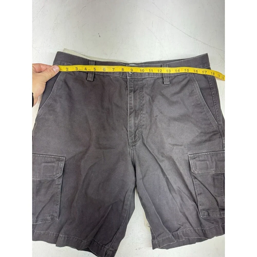 Lot Of 2 Dockers Mens Cargo Shorts 100% Cotton Multi Pocket Size 34 Utility